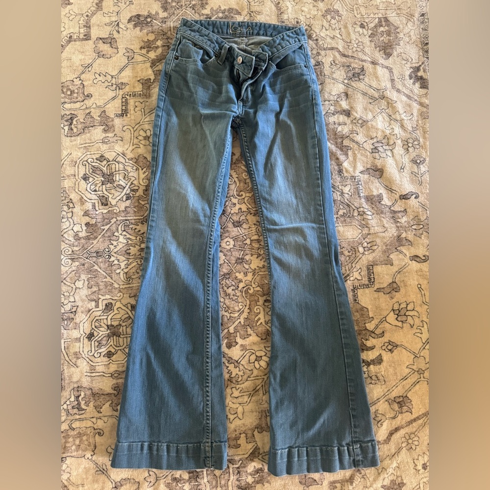 Kimes Ranch Blue Flare Wide Leg Jeans